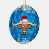 Ornement de Noël Longhorn Steer (Droite)