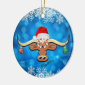 Ornement de Noël Longhorn Steer (Gauche)