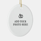 Ornement de Noël Mariage moderne (Droite)