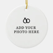 Ornement de Noël Mariage moderne (Devant)