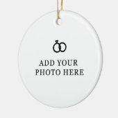 Ornement de Noël Mariage moderne (Gauche)