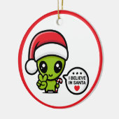 Ornement de Noël Martien Extraterrestre Alien (Gauche)