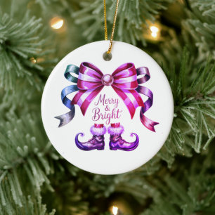 Ornement de Noël Merry & Bright Festive