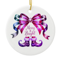 Ornement de Noël Merry & Bright Festive