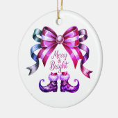 Ornement de Noël Merry & Bright Festive (Gauche)