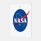 Ornement de Noël métallique de la NASA (Carré) (Avant gauche)