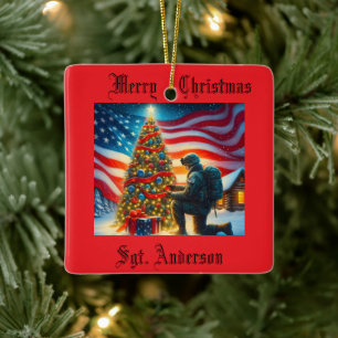 Ornement de Noël Militaire