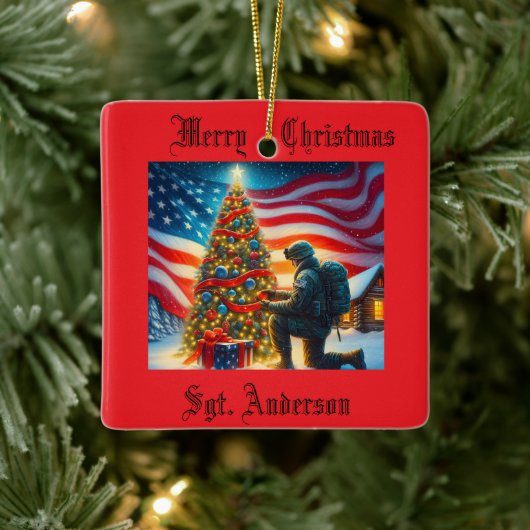 Ornement de Noël Militaire (Arbre)