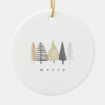 ornement de noël minimaliste moderne