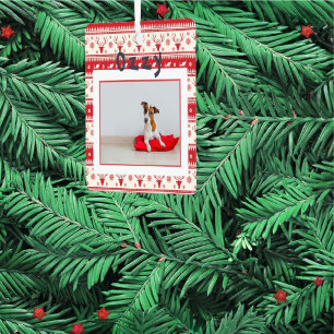 Ornement de Noël modèle photo pour animaux