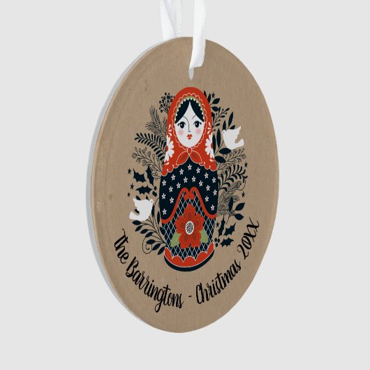 Ornement de Noël moderne (devant)