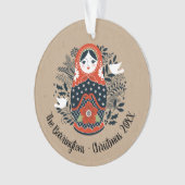 Ornement de Noël moderne (devant)