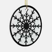 Ornement de Noël noir et blanc (Droite)