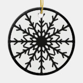 Ornement de Noël noir et blanc (Devant)