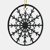 Ornement de Noël noir et blanc (Gauche)