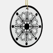 Ornement de Noël noir et blanc (Droite)