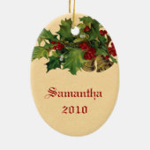 Ornement de Noël norvégien vintage (Dos)