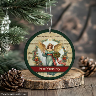Ornement de Noël nostalgique Accent d'ange vintage