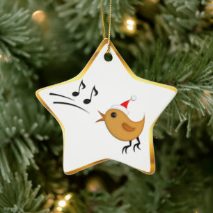 Ornement de Noël Oiseau étoile Arbre