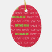 Ornement de Noël ou de Noël modèle photo (Dos)