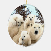 Ornement de Noël - Ours polaires (Gauche)