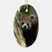 Ornement de Noël - panda rouge (Droite)