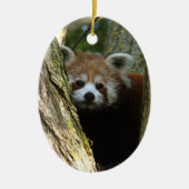 Ornement de Noël - panda rouge (Devant)