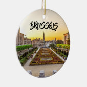 Ornement de Noël panoramique de Bruxelles (Droite)