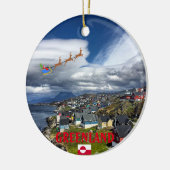 Ornement de Noël panoramique du Groenland (Gauche)