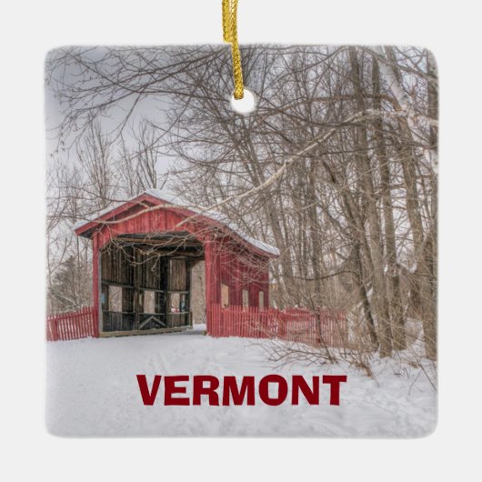 Ornement de Noël Panoramique Vermont (Devant)