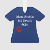 Ornement de Noël Panther personnalisé (dos)