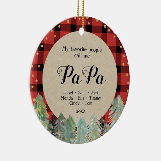 Ornement de Noël Papa (Droite)