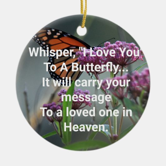 Ornement de Noël papillon (Devant)