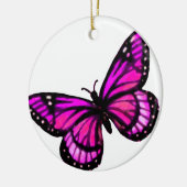 Ornement de Noël papillon rose (Gauche)