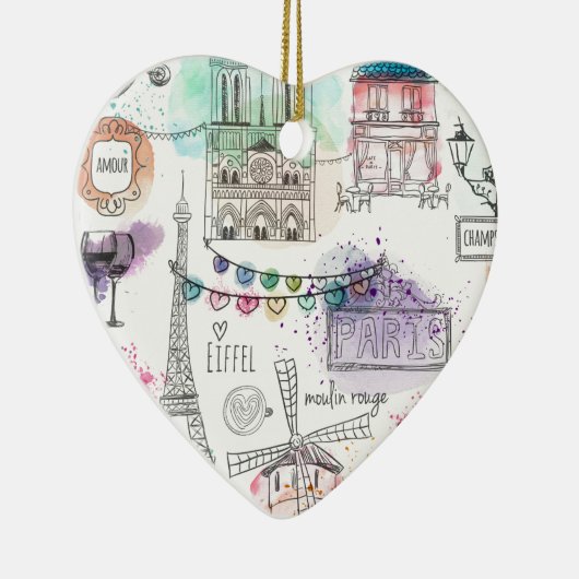 Ornement de Noël-Paris Imprimer (Droite)