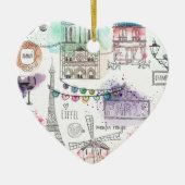 Ornement de Noël-Paris Imprimer (Devant)