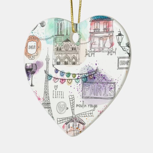 Ornement de Noël-Paris Imprimer (Gauche)