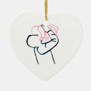 Ornement de Noël père et fille