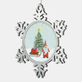 Ornement de Noël père Noël Gnome (Vue impression)