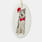 Ornement de Noël père Noël Husky (Droite)