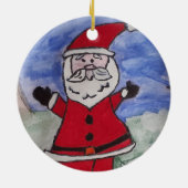 Ornement de Noël père Noël Tree (Dos)