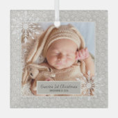 Ornement de Noël personnalisé (Recto)