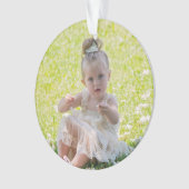 Ornement de Noël personnalisé à double face (devant)