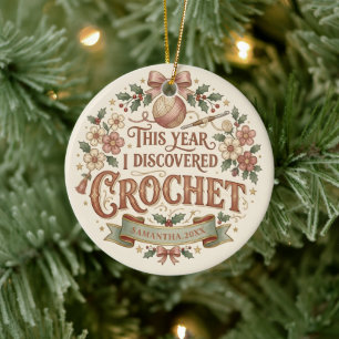 Ornement de Noël personnalisé au crochet