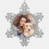 Ornement de Noël personnalisé avec photo de compag (Devant)