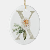 Ornement de Noël personnalisé avec vos initiales (Droite)