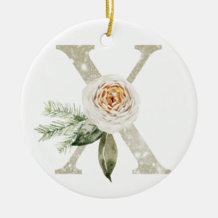 Ornement de Noël personnalisé avec vos initiales