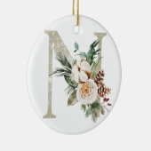 Ornement de Noël personnalisé avec vos initiales (Droite)