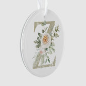 Ornement de Noël personnalisé avec vos initiales (devant)