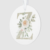 Ornement de Noël personnalisé avec vos initiales (devant)